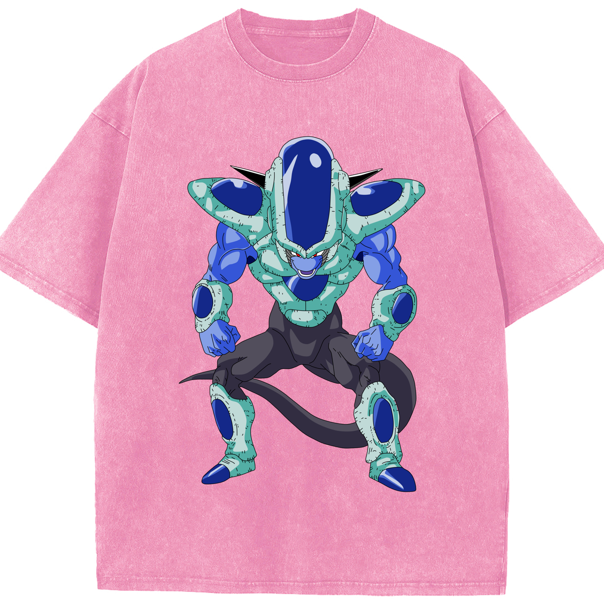 （画像用） ドラゴンボール フリーザ DRAGON BALL Frieza 綿100% ヴィンテージ風 半袖Tシャツ（フロントプリント）